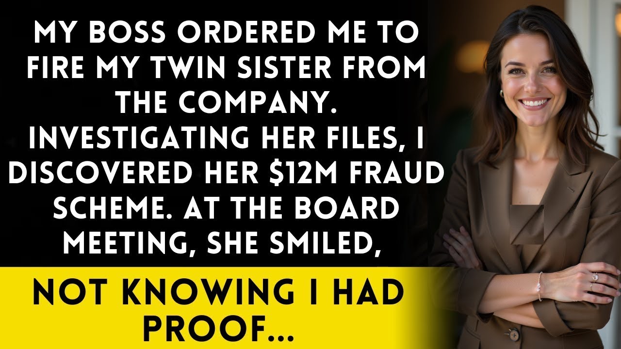 CEO Asked Me To Fire My Twin Sister, But Found Her 12M Fraud Instead