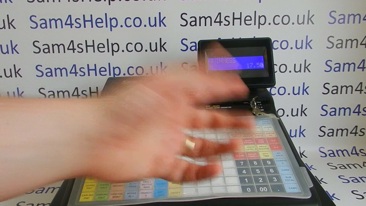 How To Use Cashier Interrupt Clerks Operators Sam4S ER-900 / ER-920 / ER-940 Cash Register