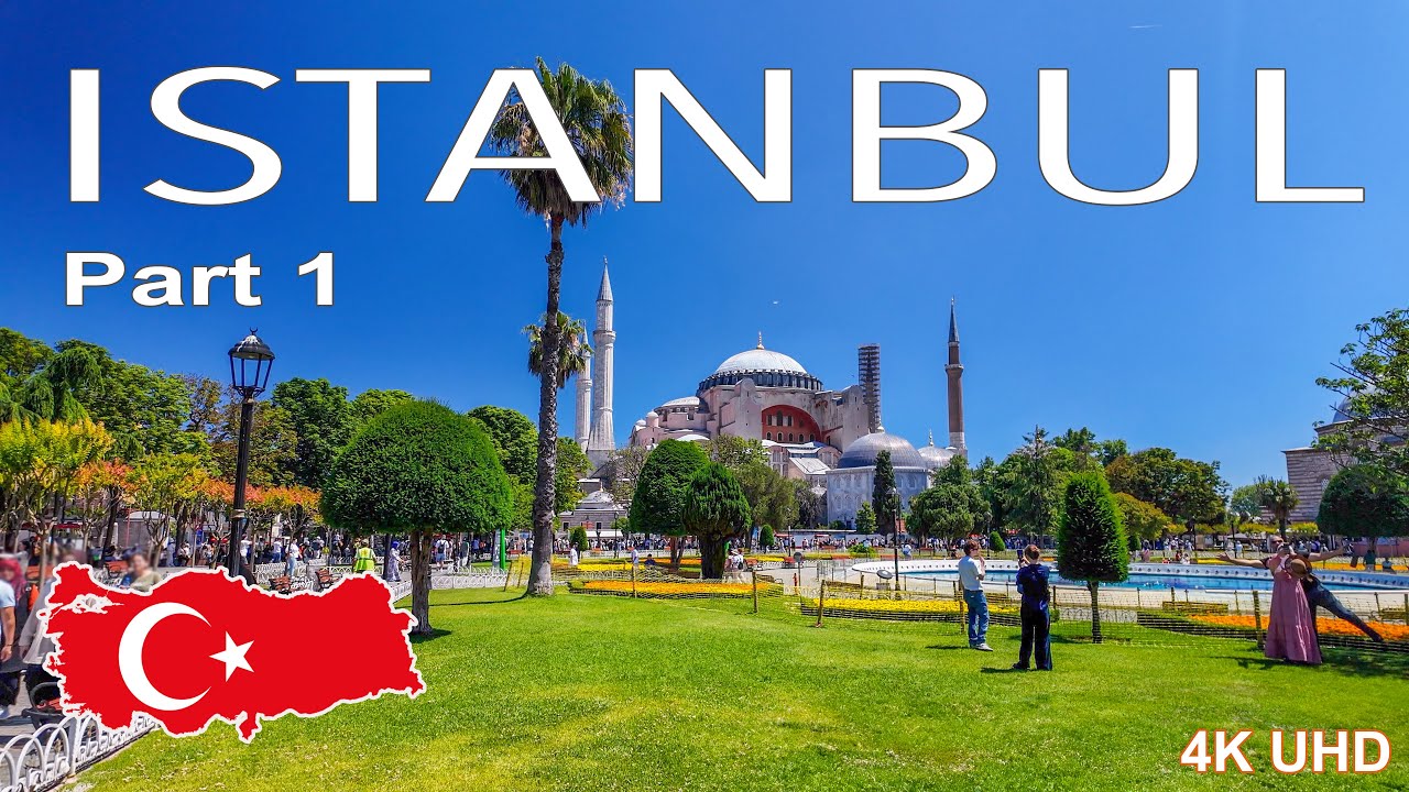 🇹🇷 Где Европа встречается с Азией - Прогулка по Стамбулу, Турция - 4K UHD видео - Часть 1 🇹🇷