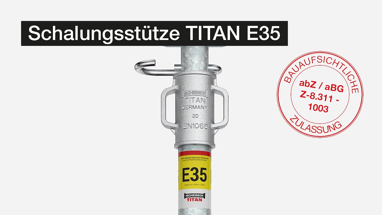 Leichtes Lösen PLUS höhere Tragkraft: Schalungsstütze TITAN E35