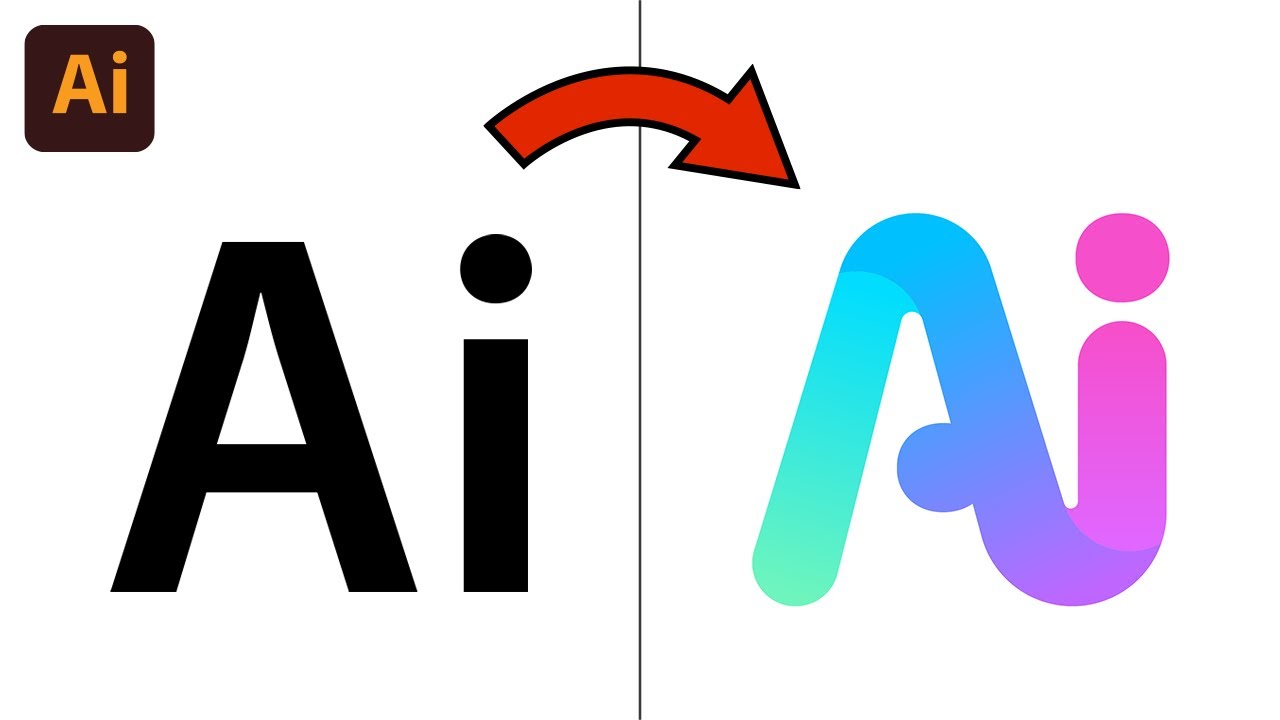 Easy Gradient Logo Design Illustrator Tutorial