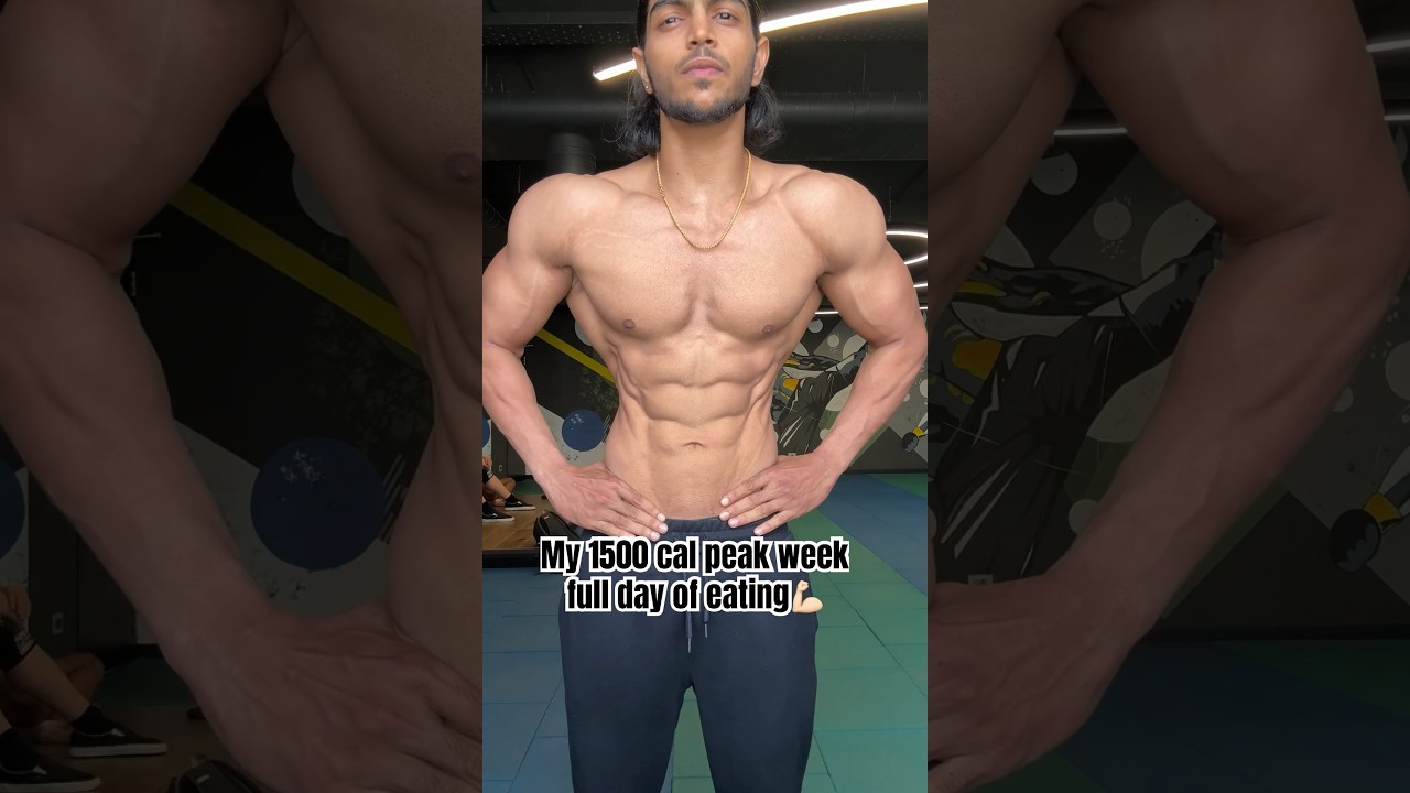 1500 cal peak week diet plan #shorts#fitness#gym
