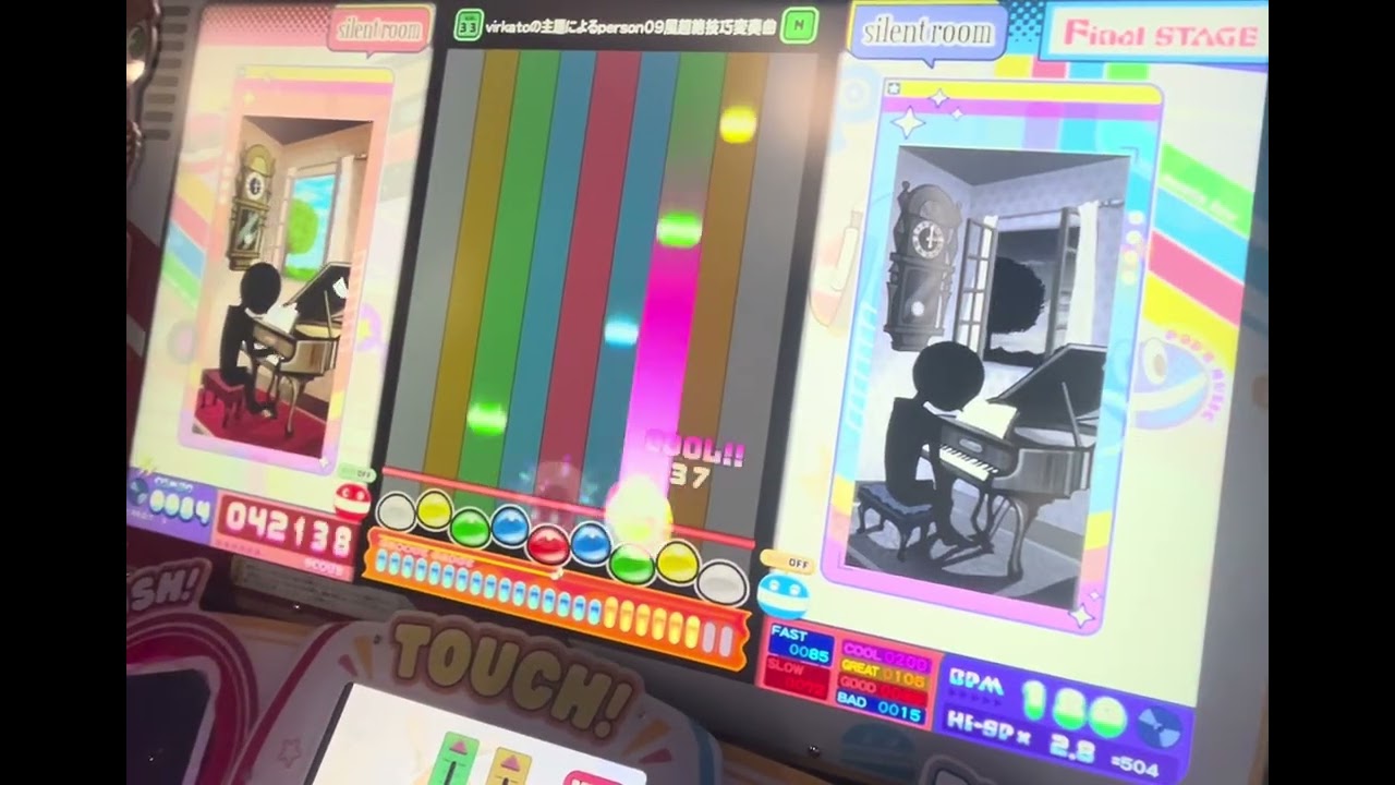 ※直撮り virkatoの主題によるperson09風超絶技巧変奏曲 N(Lv33) 【pop'n music】