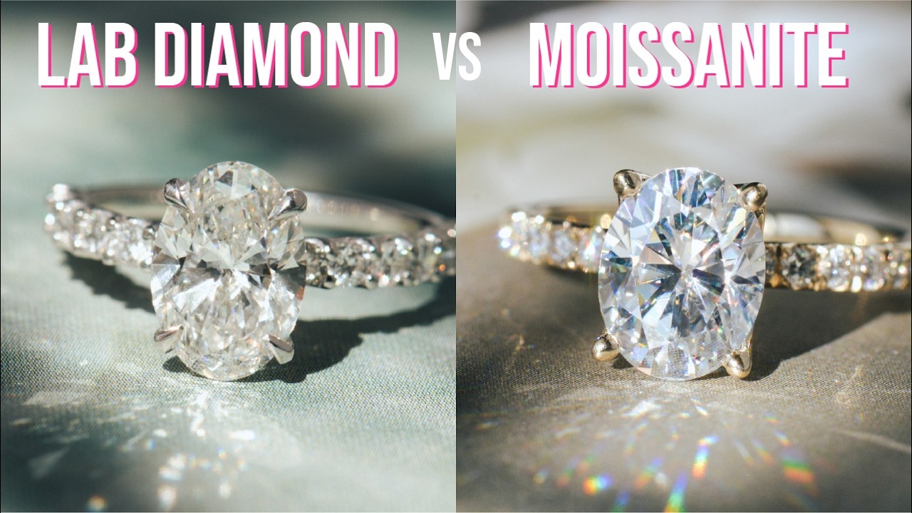 Moissanite vs Lab Diamond Engagement Ring