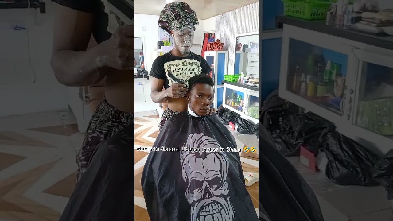 Best_Liberian_Comedy when a Liberian barber die in Ghana 🤣😂🤣🤣 #fypシ゚viral #comedy #explore #viral