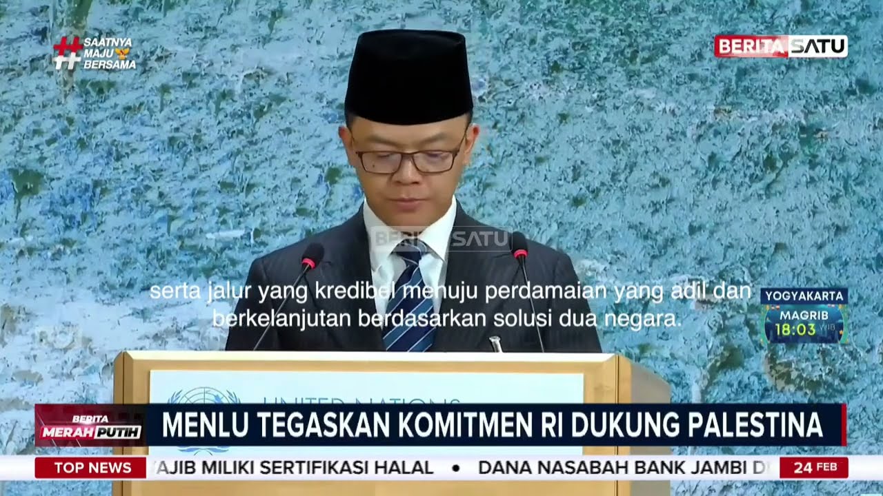 Menlu Sugiono Tegaskan Dukungan RI untuk Hak-Hak Rakyat Palestina di Dewan HAM PBB #Beritasatu