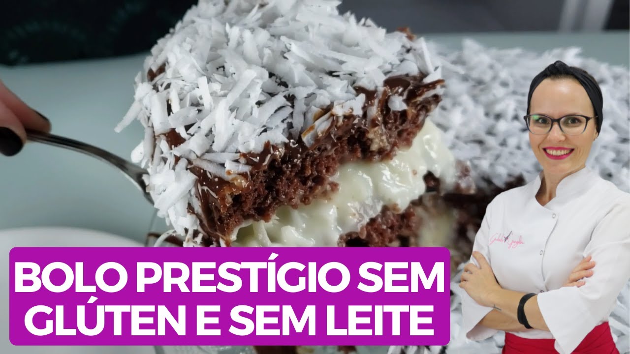 Receita do Bolo Prestígio sem Glúten e Leite Perfeito