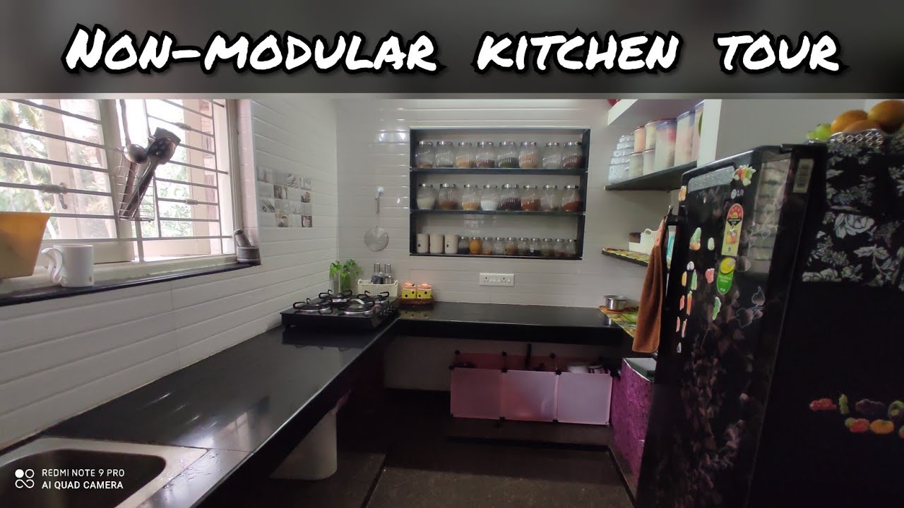 my small kitchen tour in tamil | Non modular kitchen | open self organization | Pavi Tamil youtuber