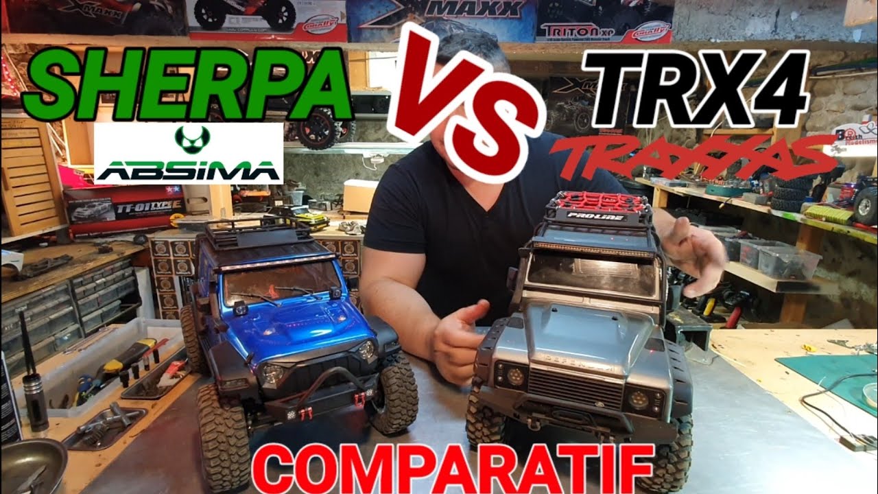 ABSIMA SHERPA VS TRAXXAS TRX4 COMPARAISON LE DUEL PARTIE 1