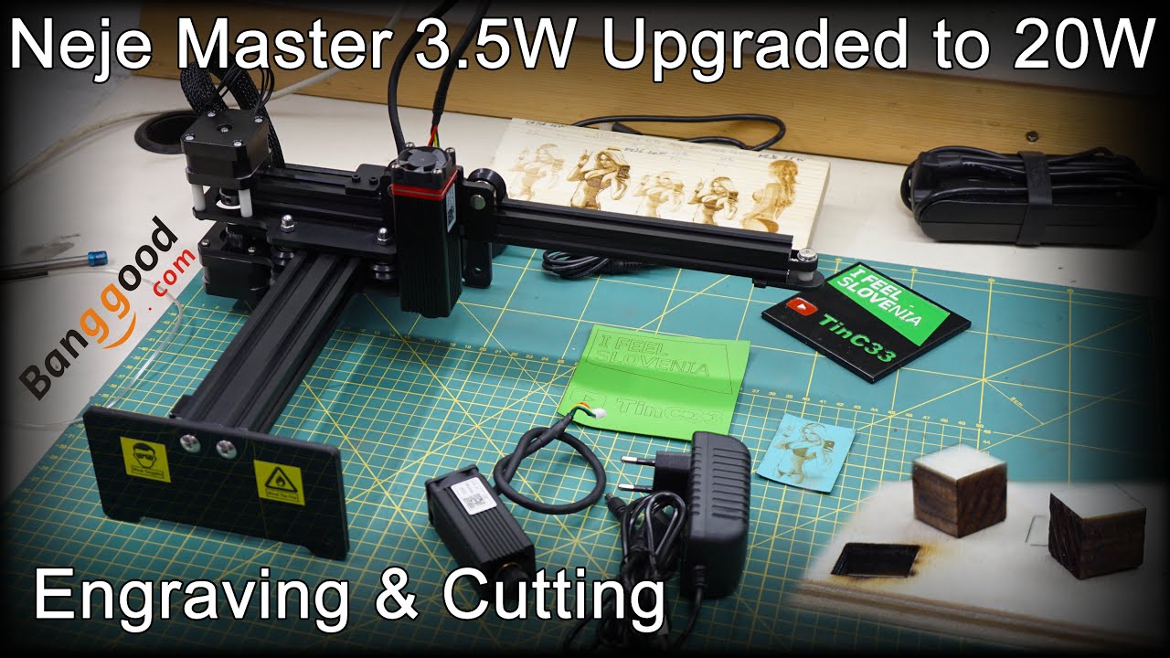 NEJE Master Laser 20W module upgrade  [engraving and cutting]