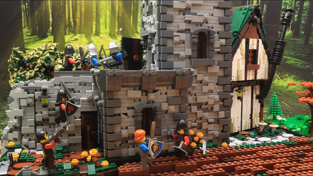Battle on the Knights' Training Ground - Medieval Epic Castle War | Letbricks