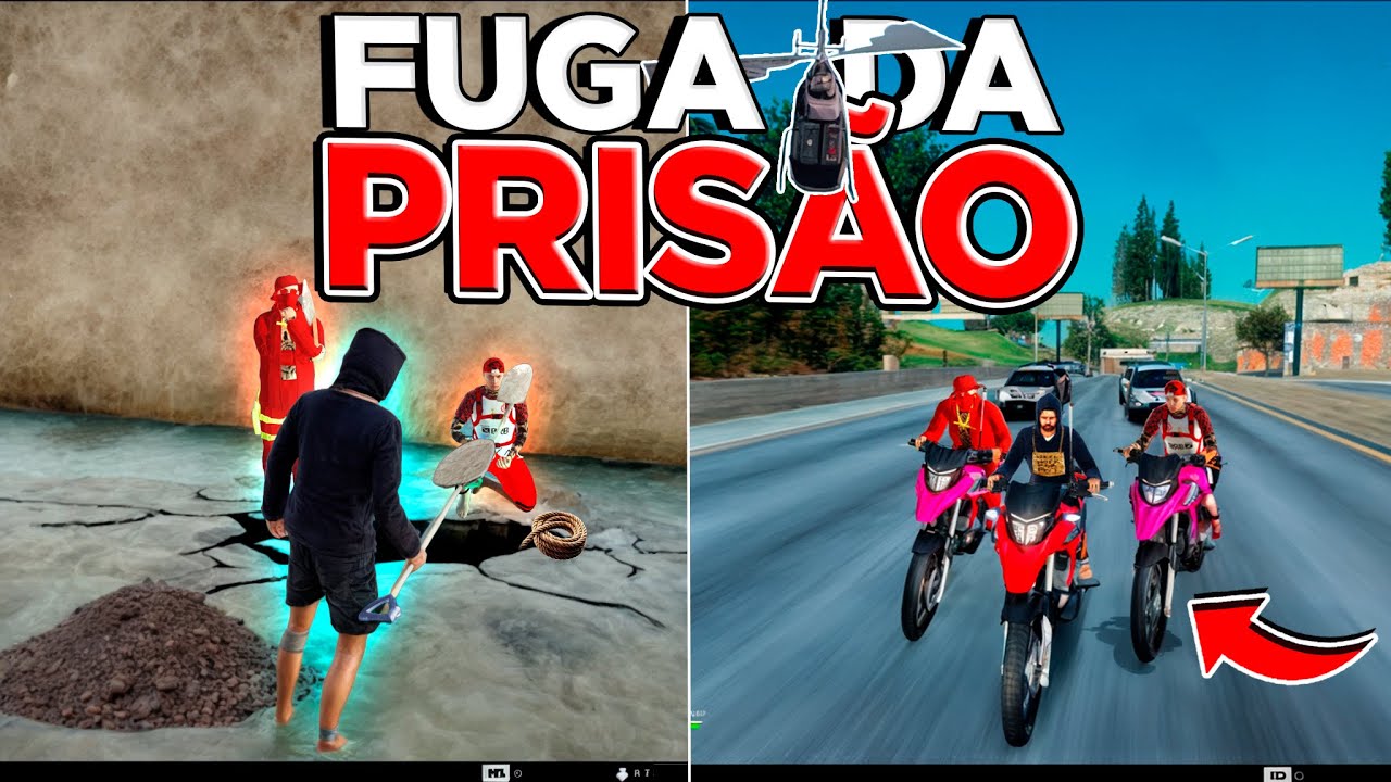 MAIOR FUGA DA CADEIA no Horizonte rp 😱 - GTA SAMP ANDROID/PC