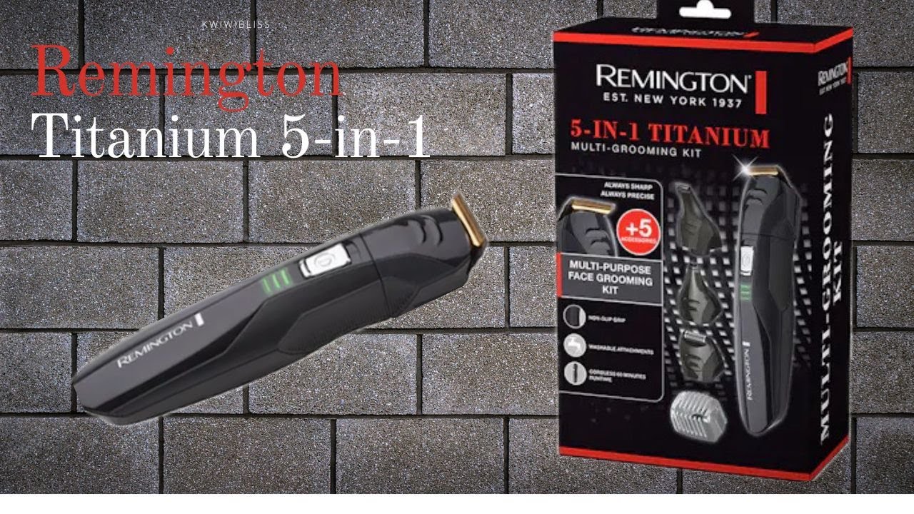 Discover the Remington 5-in-1 Titanium Multi-Grooming Kit!