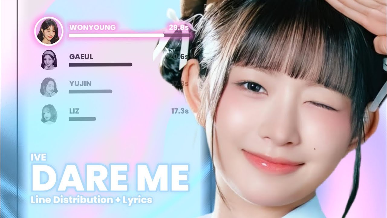 IVE - DARE ME (Line Distribution + Lyrics)