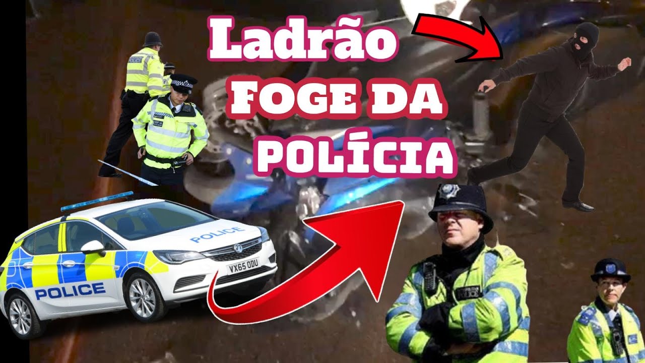 LADR&Atilde;O FOGE DA POLICIA EM BIRMINGHAM INGLATERRA!!!! CowboyTGA Filmadores UK