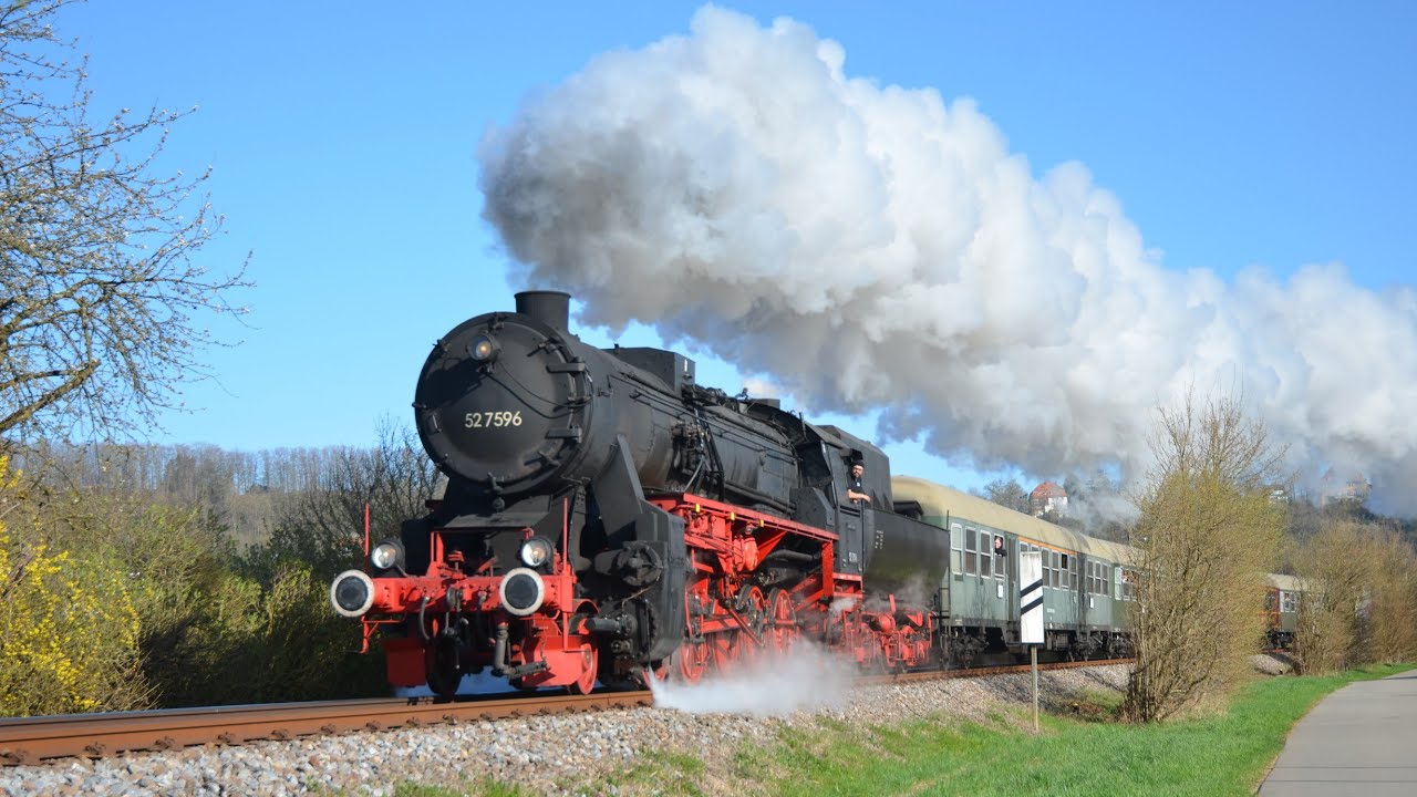 Die erste Abschiedsfahrt der 52 7596 mit dem Hohenzollernexpress| Teil 1