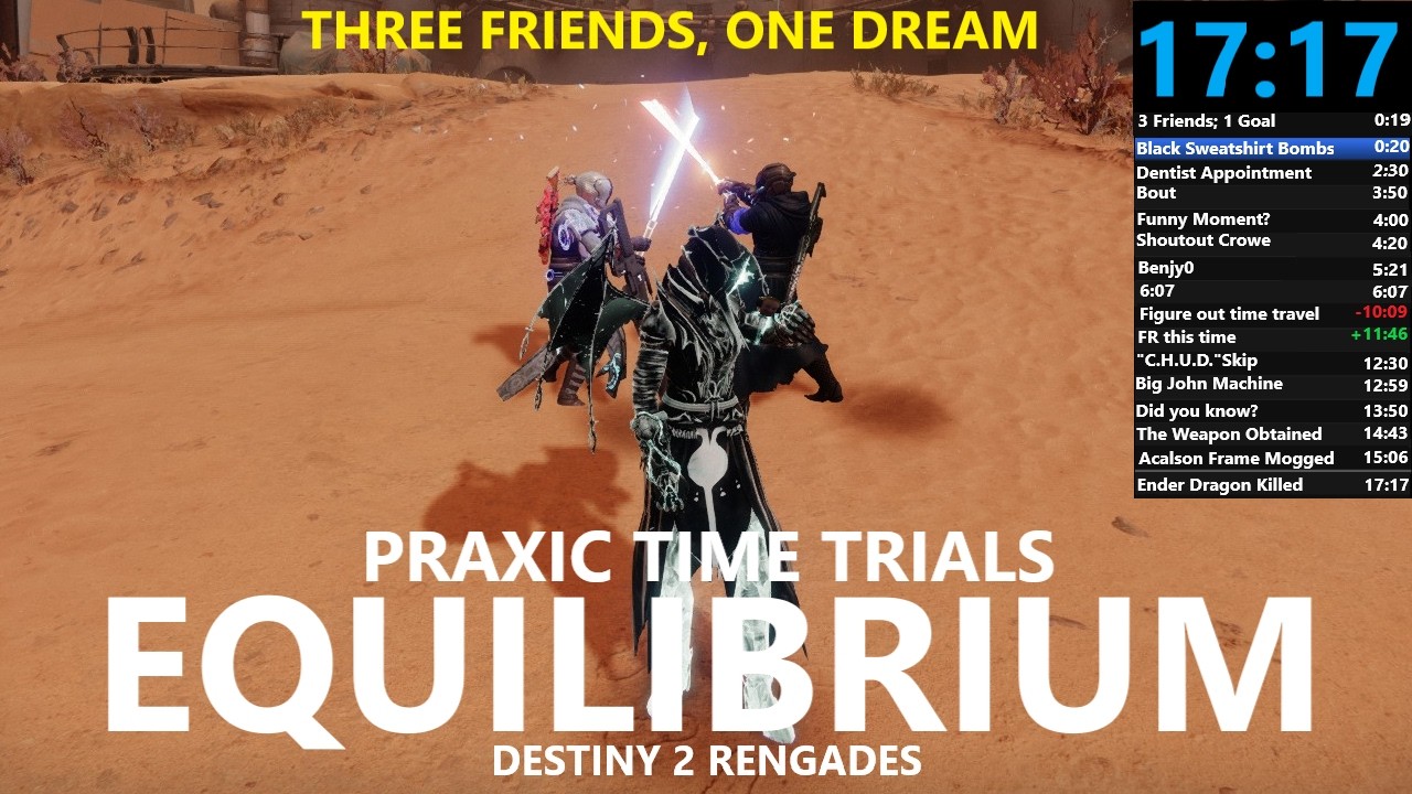 Praxic Blade Challenge (CONTRAVERSE ONLY)(17:17)(PR)(WR?)(NOTCLICKBAIT)[Destiny 2]