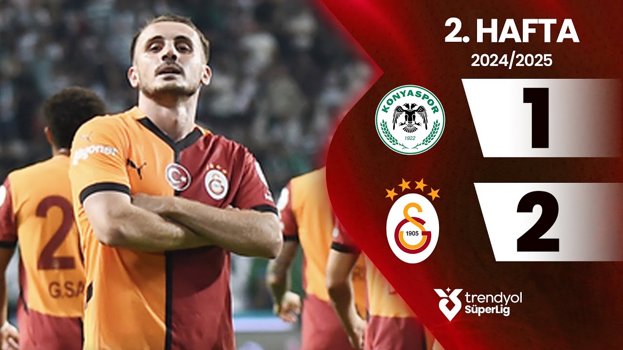 Konyaspor (1-2) Galatasaray | 2. Hafta - Trendyol S&uuml;per Lig 2024/2025 Sezonu
