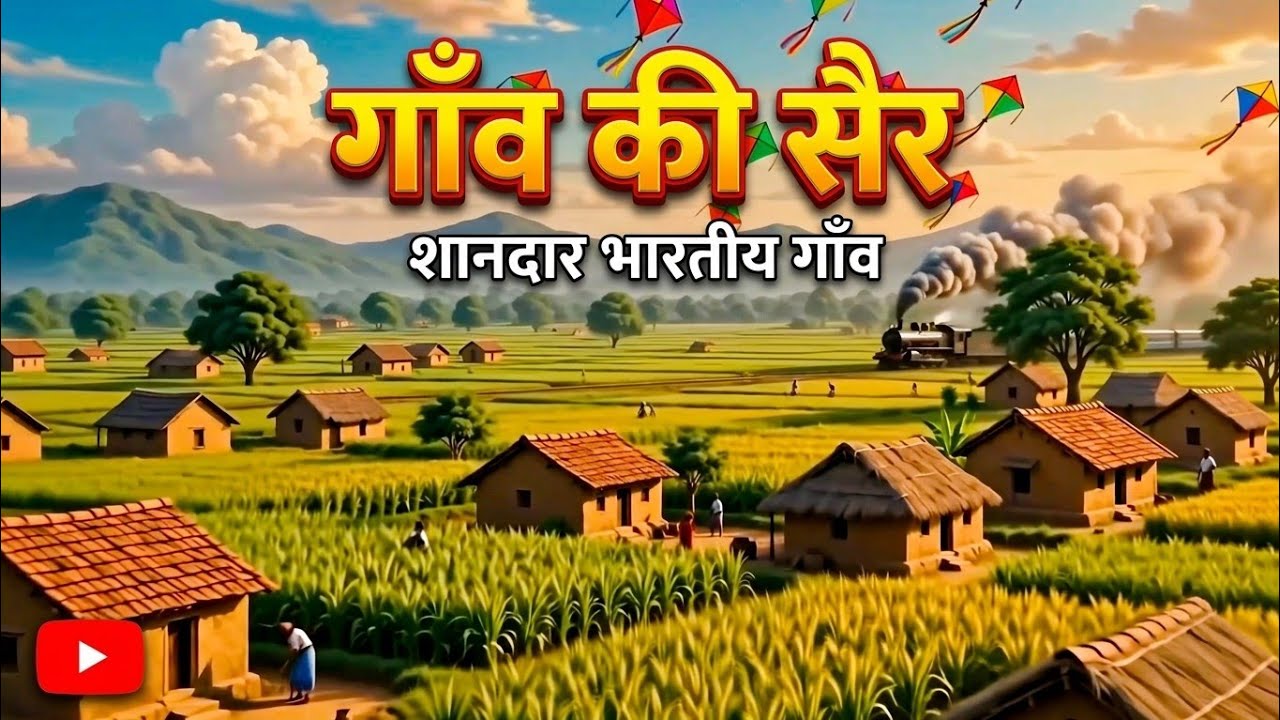 1999 Indian Village Life | Beautiful Ghibli Style Rural India in 4K | ANIMATE AI ASTRO 