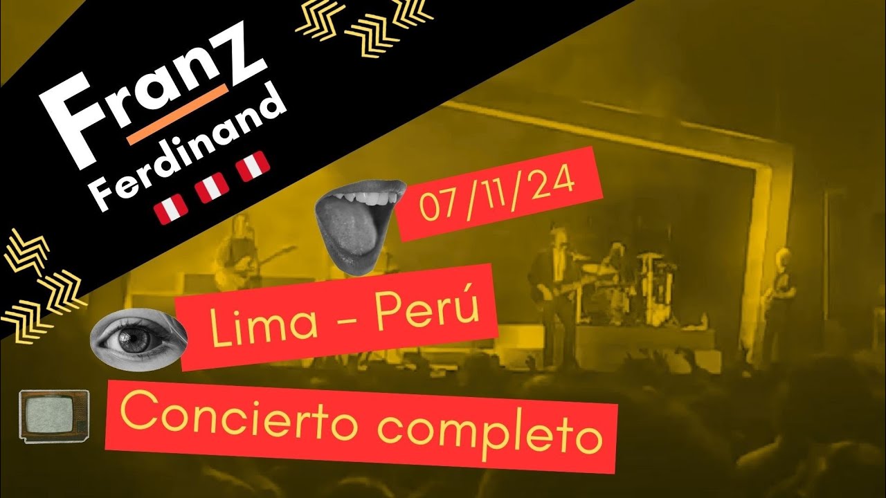 franz ferdinand - concierto completo - Lima - Perú ( parque de la exposición 07/11/24 )