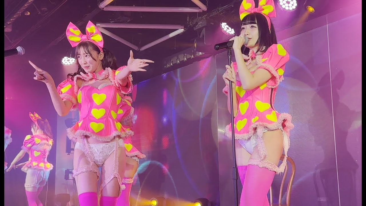 当チャンネルで人気のハート型ウィルス　えび　まゆ　うらら　ななせ　バーレスク東京　名古屋店　TS