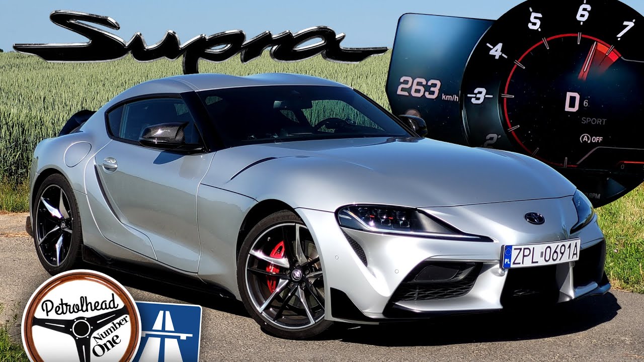 2022 Toyota GR Supra 3.0 US (382 KM) | V-MAX, 0-100, 100-200, 200-250 km/h, Test, AUTOBAHN. | 4K