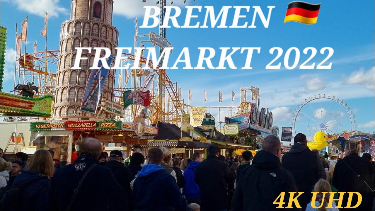 4K Bremen Freimarkt (Ischa freimaar) walking tour 2022 🇩🇪uncut