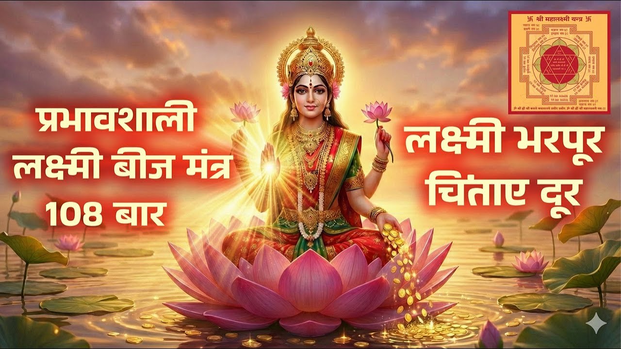 Laxmi Beej Mantra 108 Times | लक्ष्मी बीज मंत्र | The Secret Mantra for Prosperity and Success