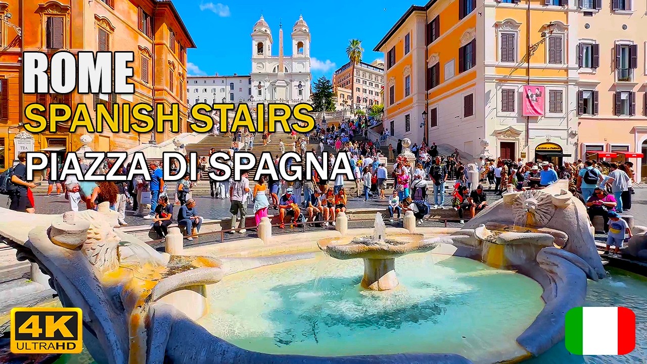 Spanish Steps: Discover the Splendor of Piazza di Spagna | Rome Walking Tour 2026 - UHD 4K60fps