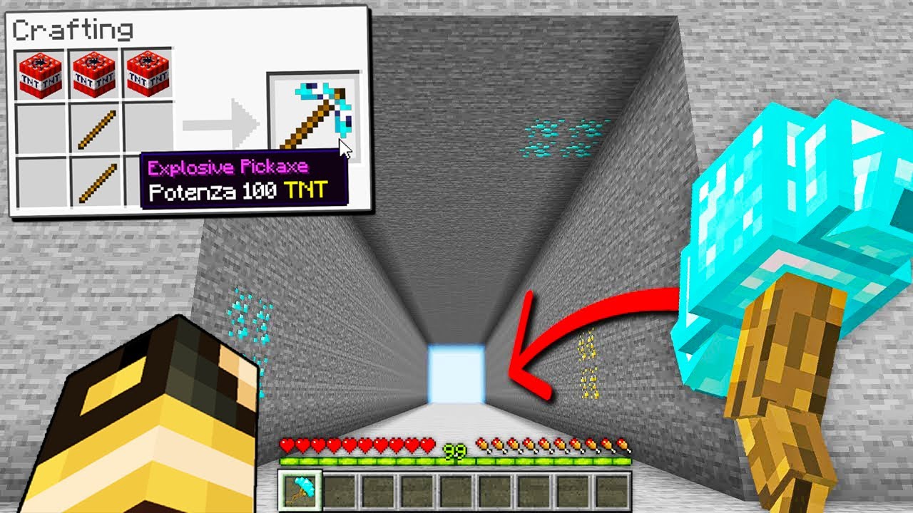 MINECRAFT MA CRAFTO IL PICCONE PIÙ FORTE DEL GIOCO!!