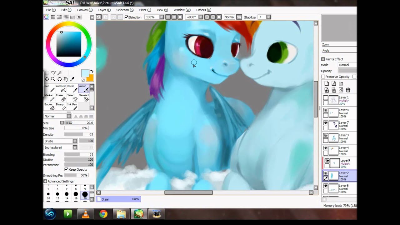SPEED PAINT: Rainbow Dash & Soarin