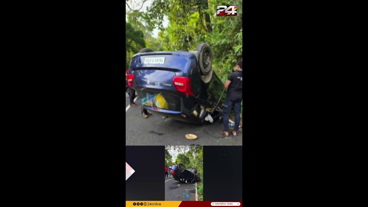 Vehicle carrying Ayyappa overturns in two places in Pathanamthitta, causes accident