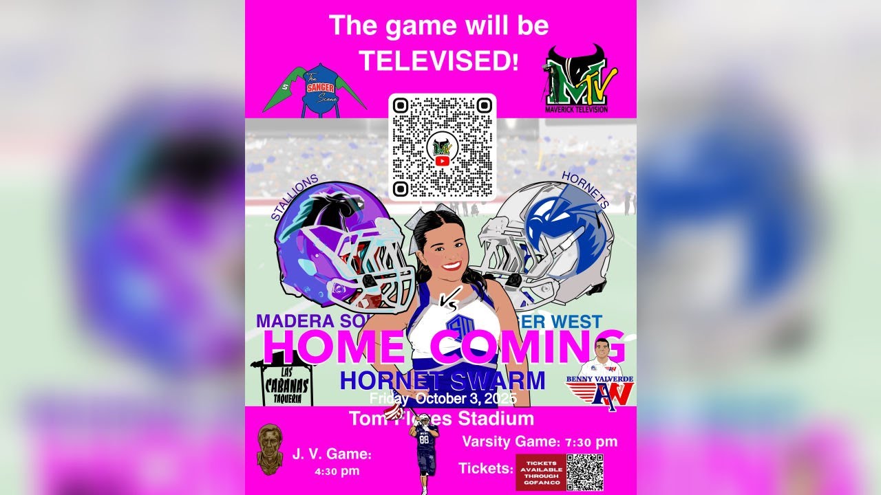 LIVE: Madera South Stallions vs Sanger West Hornets | HOMECOMING - Hornet Swarm | MaverickTV