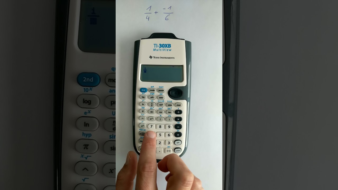 Breuken ingeven met TI-30XB
