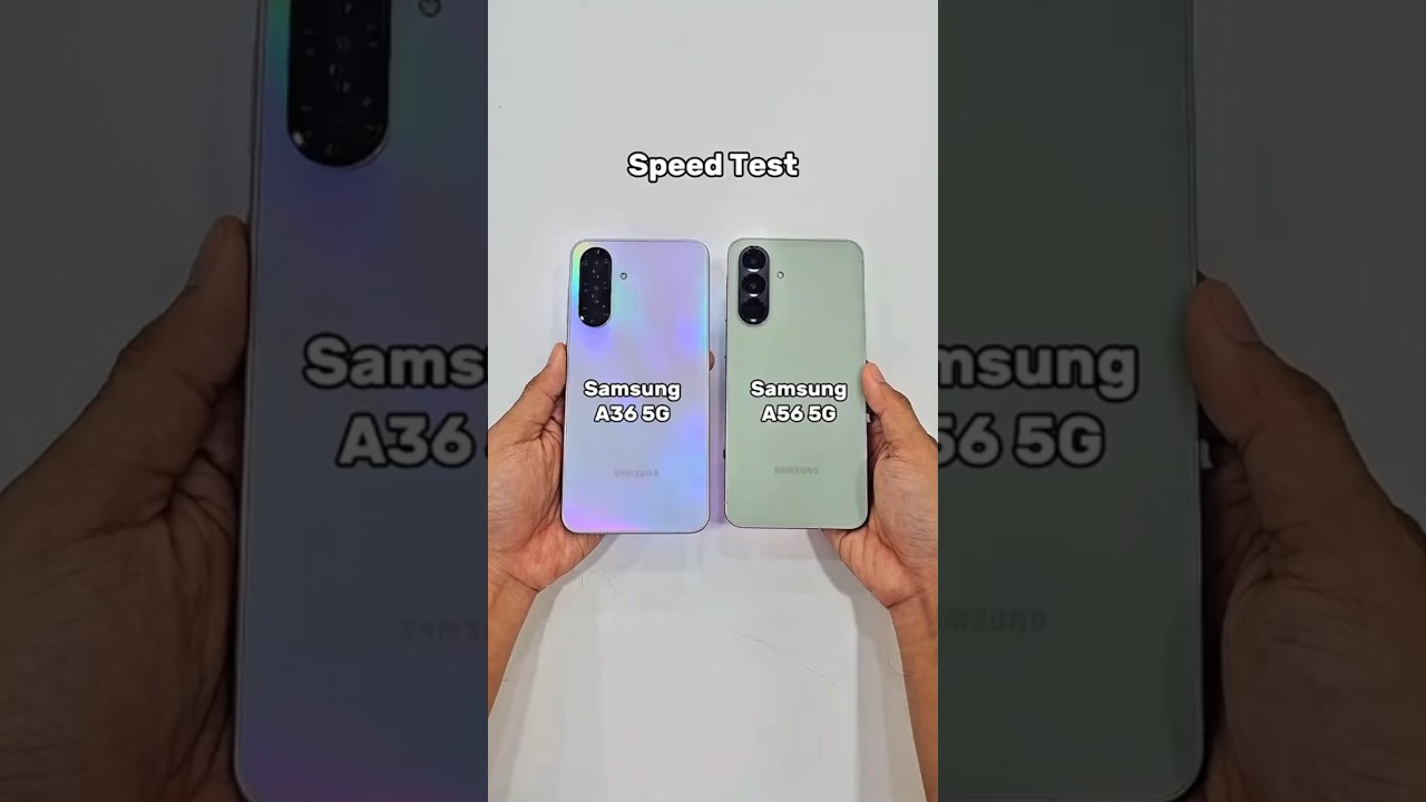 Samsung A36 5G vs Samsung A56 5G Speed Test #samsunga36 #samsunga56 #speedtest #tech #shorts