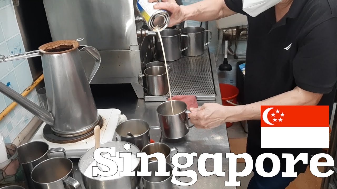Coffee Stall in Singapore - Sold out everyday! Famous Singapore Hawker Street Food - Singapore Food
