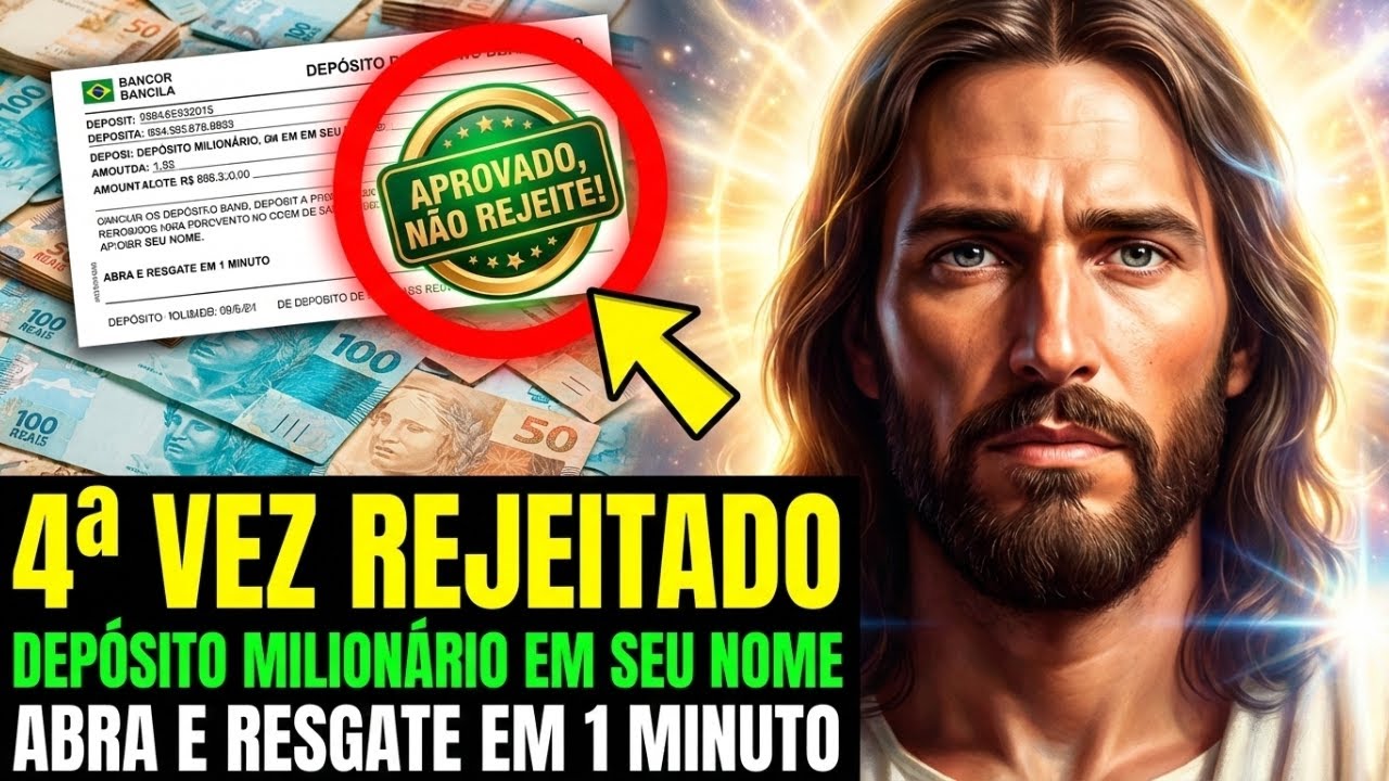 DEUS DIZ: É A 4ª QUE VOCÊ REJEITA UM DEPÓSITO MILIONÁRIO EM SEU NOME — OUÇA E RESGATE EM 1 MINUTO!