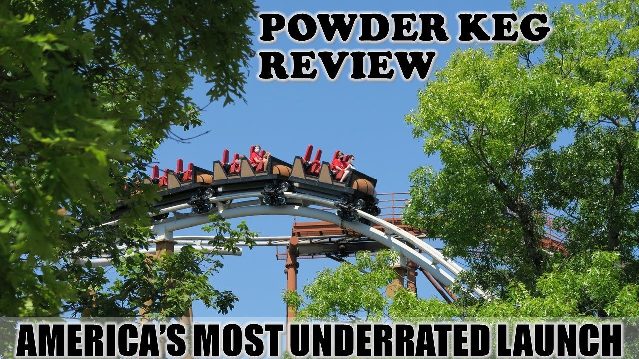Powder Keg Review & History, Silver Dollar City S&S Launch Coaster | How Buzzsaw Falls was Converted