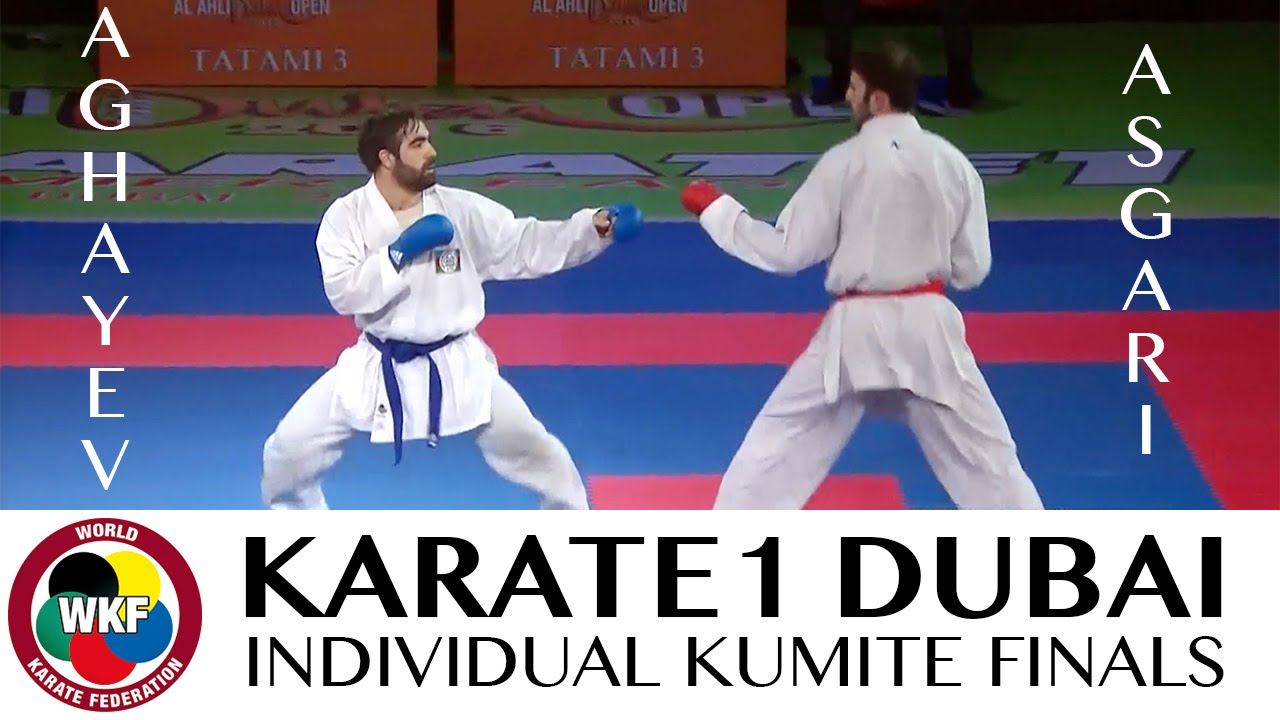 Rafael AGHAYEV vs Bahman ASGARI. Final Kumite -75kg. Karate1 Premier League Dubai 2016