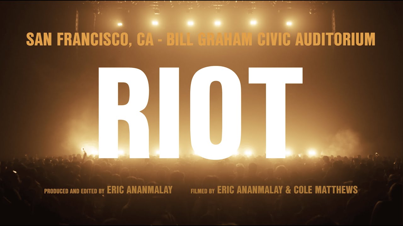RIOT LIVE SET @ BILL GRAHAM AUDITORIUM