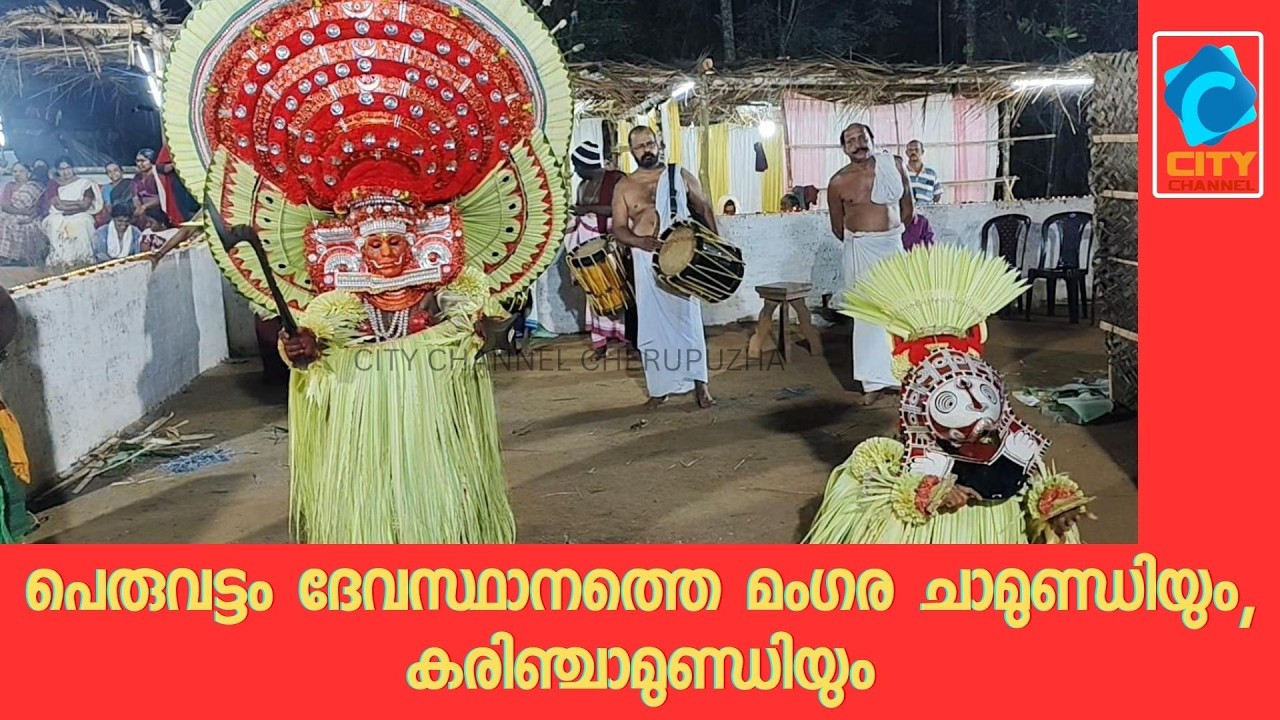 പെരുവട്ടം ദേവസ്ഥാനത്തെ മംഗര ചാമുണ്ഡിയും, കരിഞ്ചാമുണ്ഡിയും