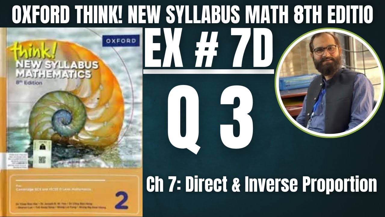 Exercise 7D Question 3 Oxford Think New Syllabus 8th Edition Math D2 Solutions