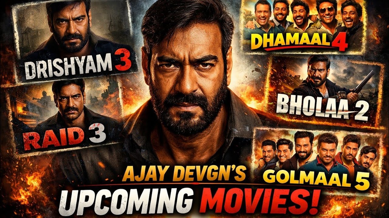 Ajay Devgn 5 Biggest Upcoming Movies 🔥 Drishyam 3 to Golmaal 5 Full Update
