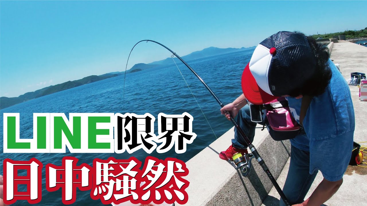 朝から堤防でライン限界まで流し続けたら驚きの大物に日中騒然（713話目）