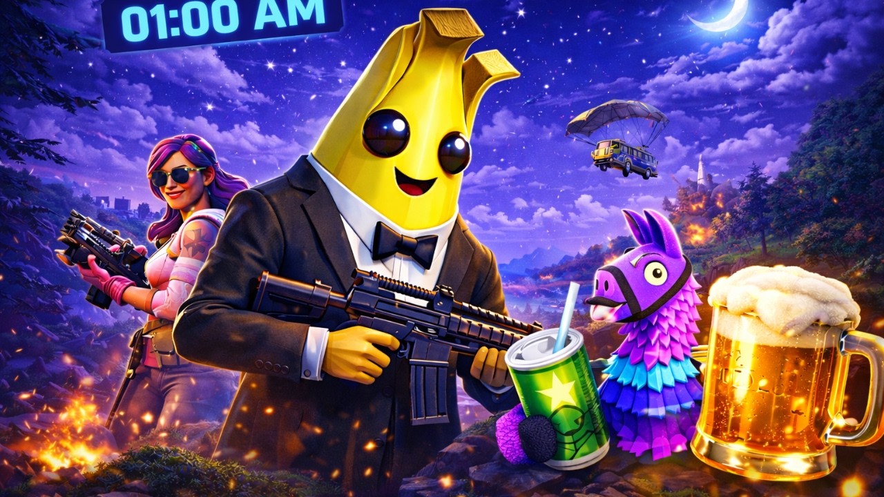 ИГРАЯ Fortnite в 1 ЧАСА ПРЕЗ НОЩТА… добра идея ли беше? 🤣