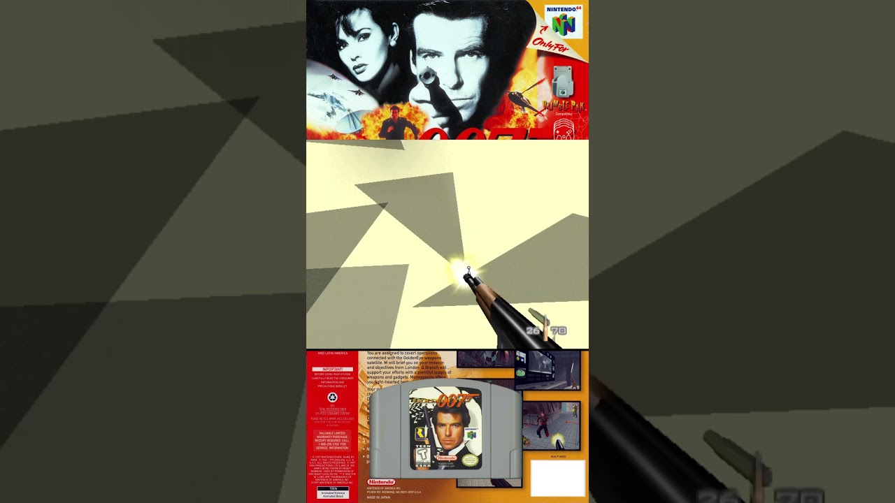 Retro Gaming - Goldeneye 007 - Nintendo 64  N64 - 1997 #retrogaming #nostalgia #retrogameplay