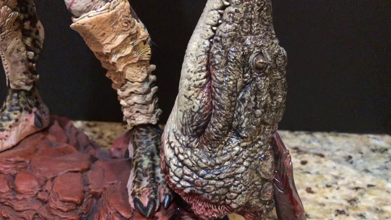 The Aboriginal Predator resin kit statue sculpted by Narin and painted by Joe Dunaway