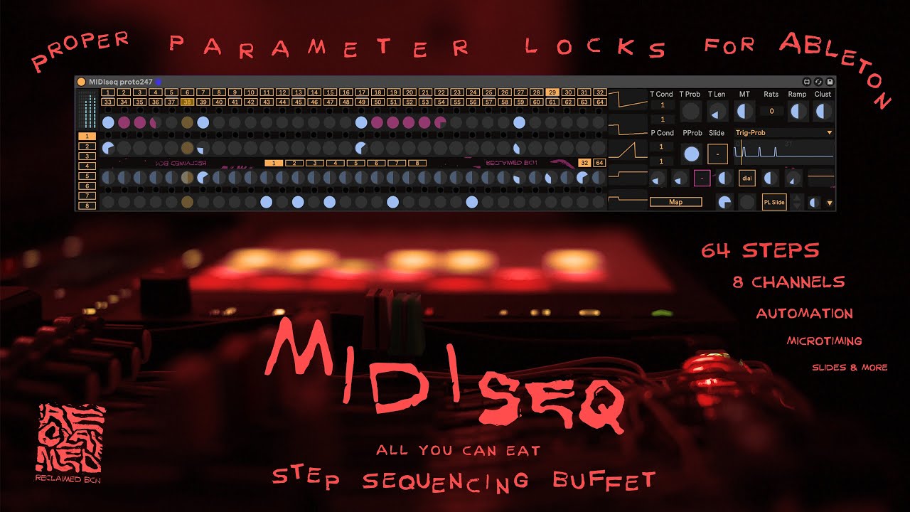 Ableton Live Step Sequencing Workflow - Parameter Lock, Slide and Clock Divide