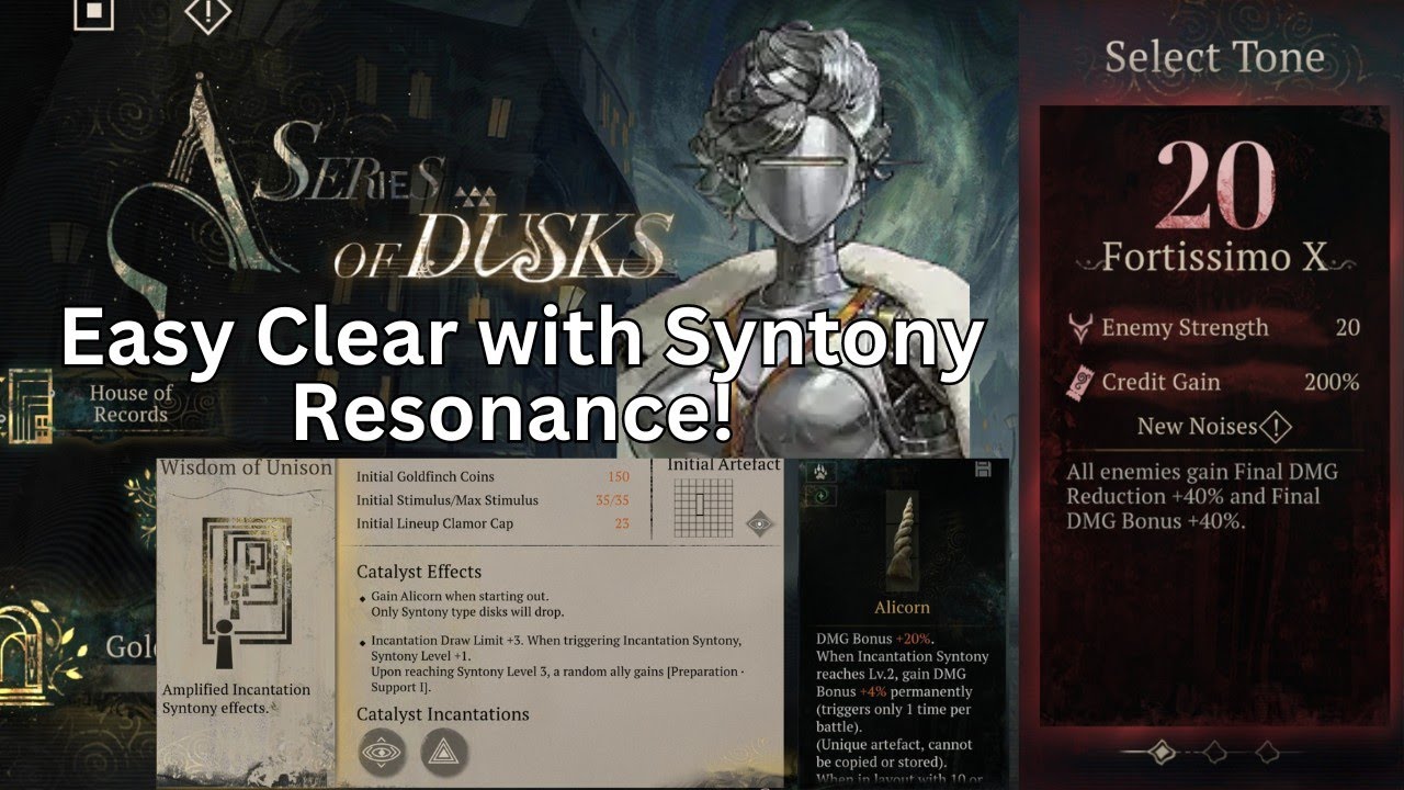 Win lvl 20 A Series of Dusk with Syntony Resonance! - Reverse 1999