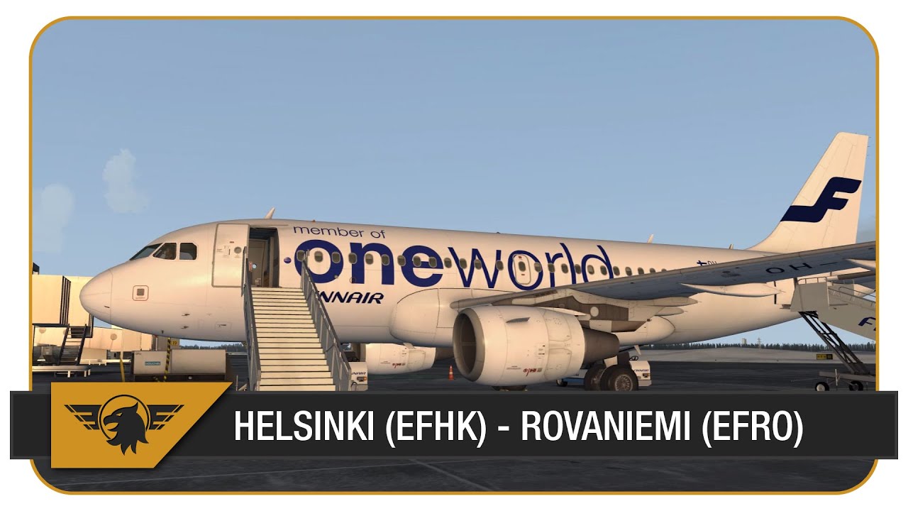 Welcome on board... FIN439L | Helsinki (EFHK) - Rovaniemi (EFRO) | FSX | Aerosoft Airbus A319